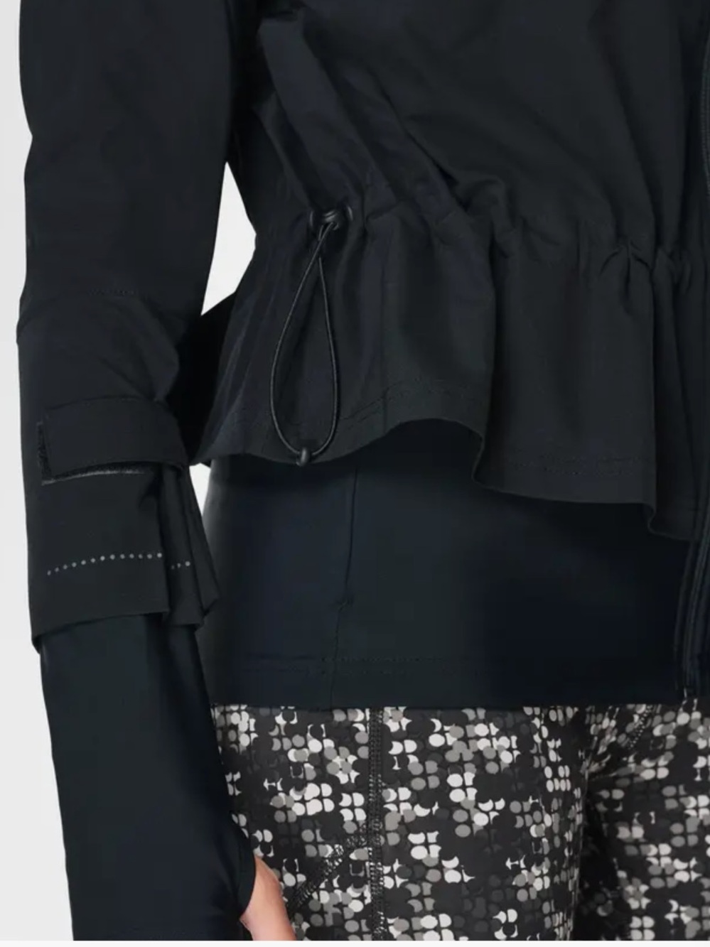 NWT Sweaty Betty Fast Lane Running Jacket | Black | Size Medium - Picture 3 of 13